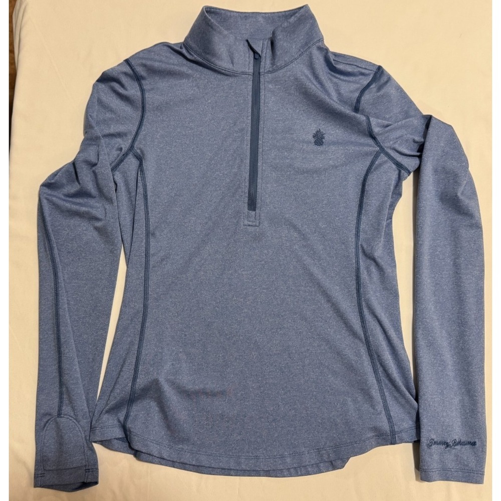 Tommy Bahama Women's Island Zone 1/2 Zip Pullover - Blue - Size XS - 88% Poly